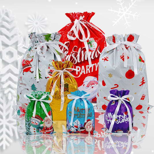 🎄Christmas Sale 50% OFF🔥MerryPouch Christmas Drawstring Gift Bags