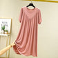 💗🌹Mother's Day Promotion🎁💗Super Soft Comfortable Short Sleeve Loose Pajama Dress（The more you buy, the higher the discount）