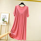 💗🌹Mother's Day Promotion🎁💗Super Soft Comfortable Short Sleeve Loose Pajama Dress（The more you buy, the higher the discount）