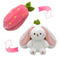 🍓 Mother's Day Promotion  - 50%OFF🍓Strawberry Bunny Transformed into Little Rabbit🎀 Fruit Doll Plush Toy🐰