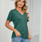 💕Mother's Day Promotion- UP TO 50% OFF🌷V-Neck Solid Color Loose Ladies Tops