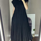 🌹Mother's Day Promotion 🎁Sleeveless Pleated Simple Solid Color Dress