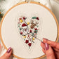 💖DIY Heart Shaped Hand Embroidered Christmas Finished product/DIY material kit