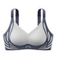 🎉2025 New Products Hot Sale✨Color-Blocked Non-Marking Gathered Push-Up Bra